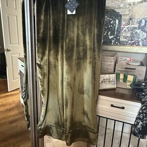 Elegant Olive Wide Leg Pants